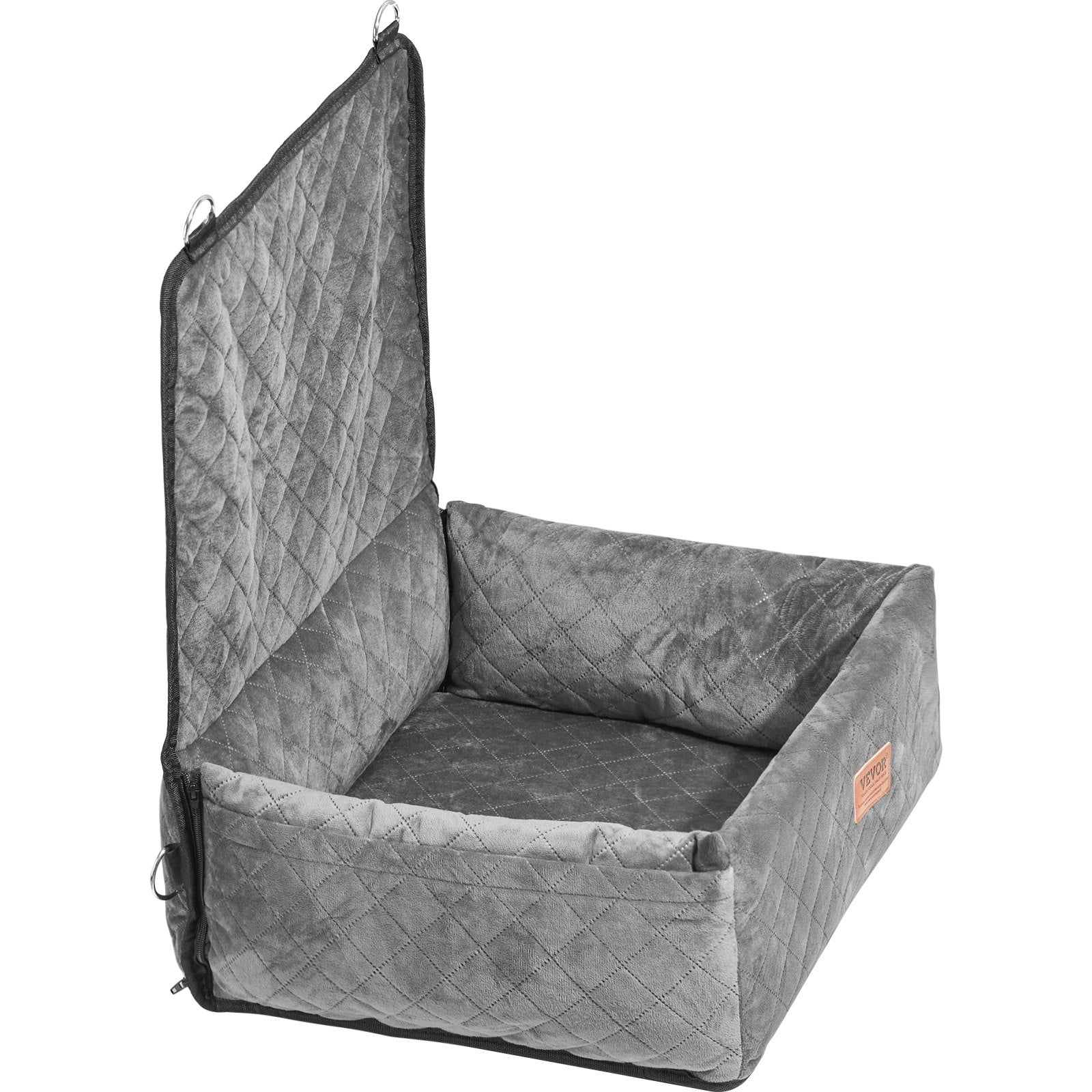 Automotive Decor: VEVOR Dog Booster Car Seat Pet Car Seat for Small Medium Dog up to 18.1 kg Gray