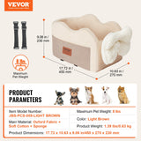 Automotive Parts: VEVOR Center Console Dog Car Seat Dog Booster Car Seat for Small Dog 3.6 kg