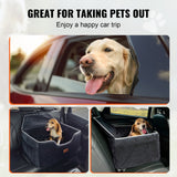 Automotive Parts: VEVOR Dog Booster Car Seat Pet Car Seat for Medium Large Dog up to 24.9 kg Black