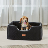 Automotive Parts: VEVOR Dog Booster Car Seat Pet Car Seat for Medium Large Dog up to 24.9 kg Black