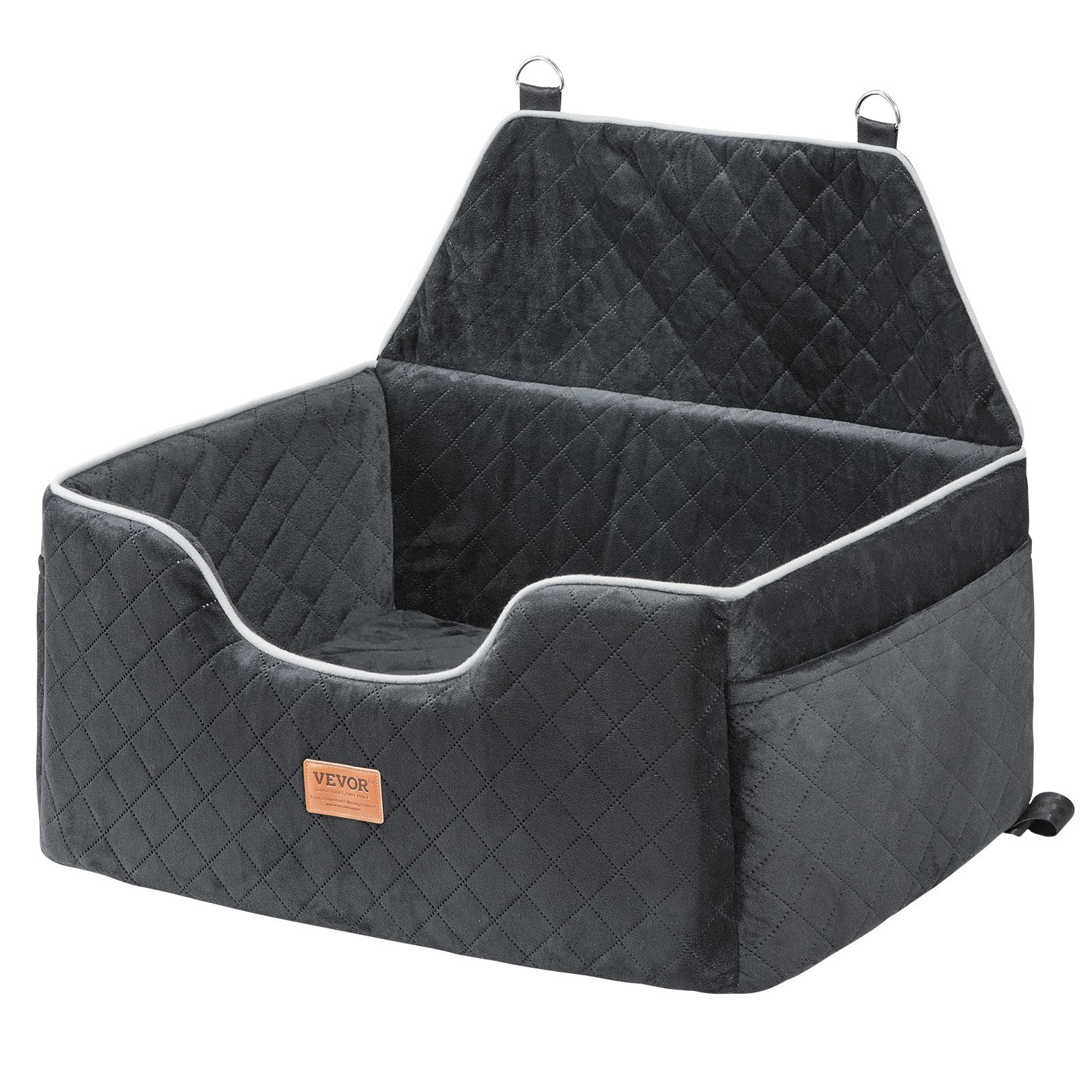 Automotive Parts: VEVOR Dog Booster Car Seat Pet Car Seat for Medium Large Dog up to 24.9 kg Black