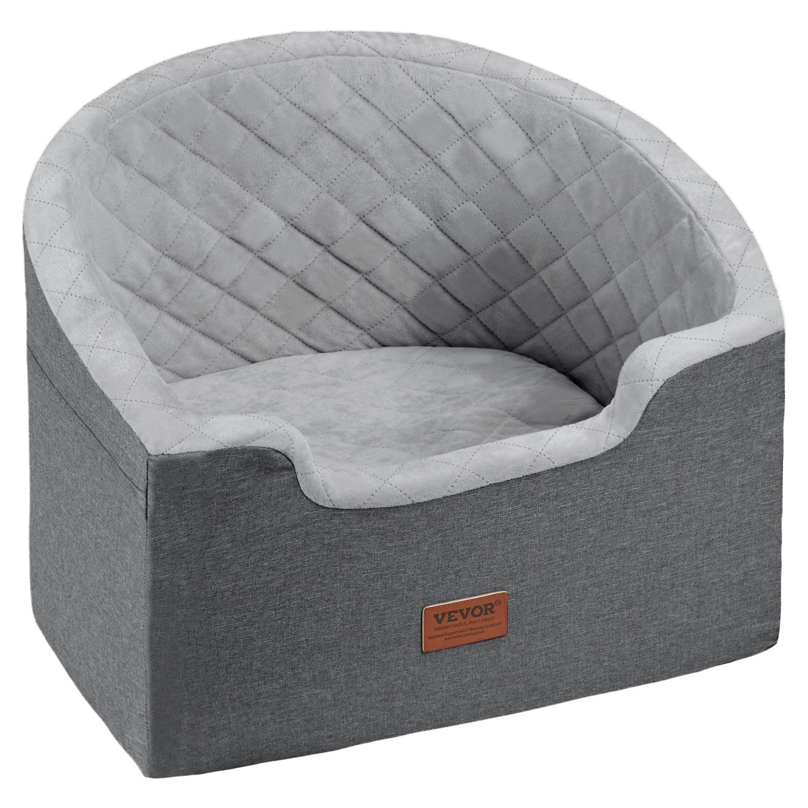 Automotive Decor: VEVOR Dog Booster Car Seat Pet Car Seat for Small Medium Dog up to 24.9 kg Gray