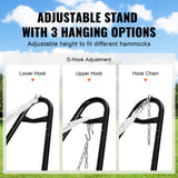 Tents: VEVOR Universal 2 Person Hammock Stand, Adjustable Heavy Duty 550 lbs Capacity Hammock Stand Fits 8-13 ft Hammocks for Outdoor and Indoor Portable Hammock Stand with Chain, Hook, and Carrying Bag