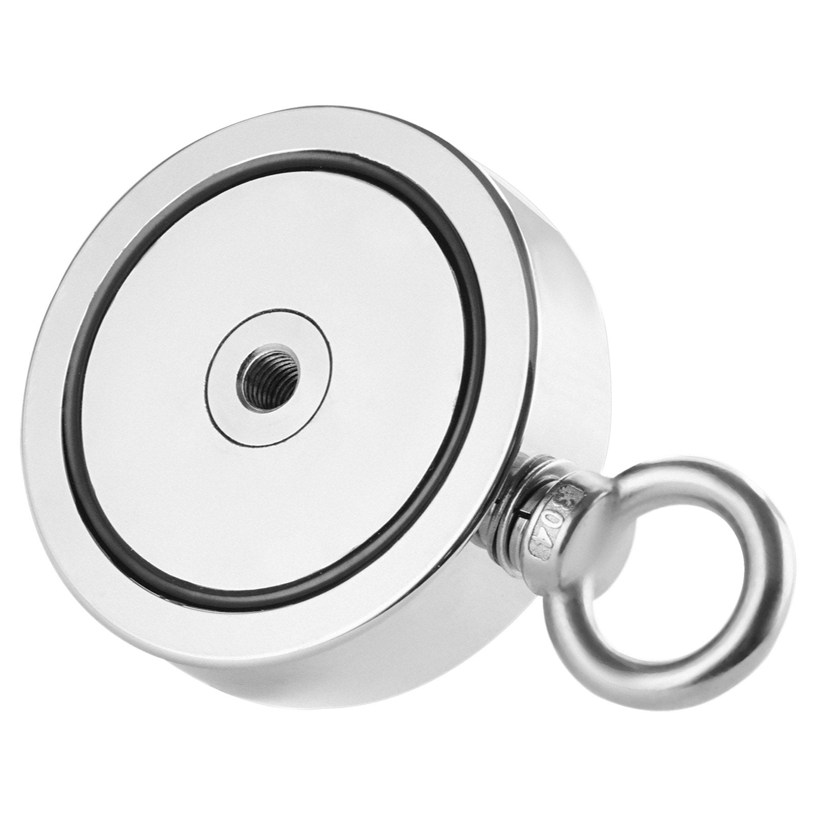 Camp Safety Equipment: VEVOR 454 Kg Strong Fishing Magnet Kit Double-Sided Pull Force Rope Carabiner