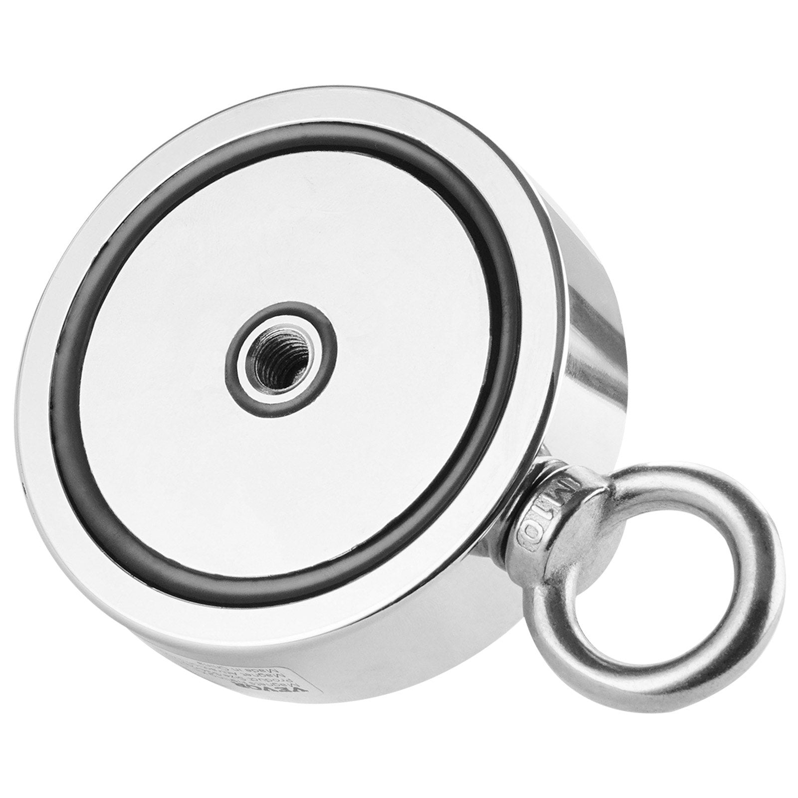 Camp Safety Equipment: VEVOR 771 Kg Strong Fishing Magnet Kit Double Sided Pull Force Rope Carabiner