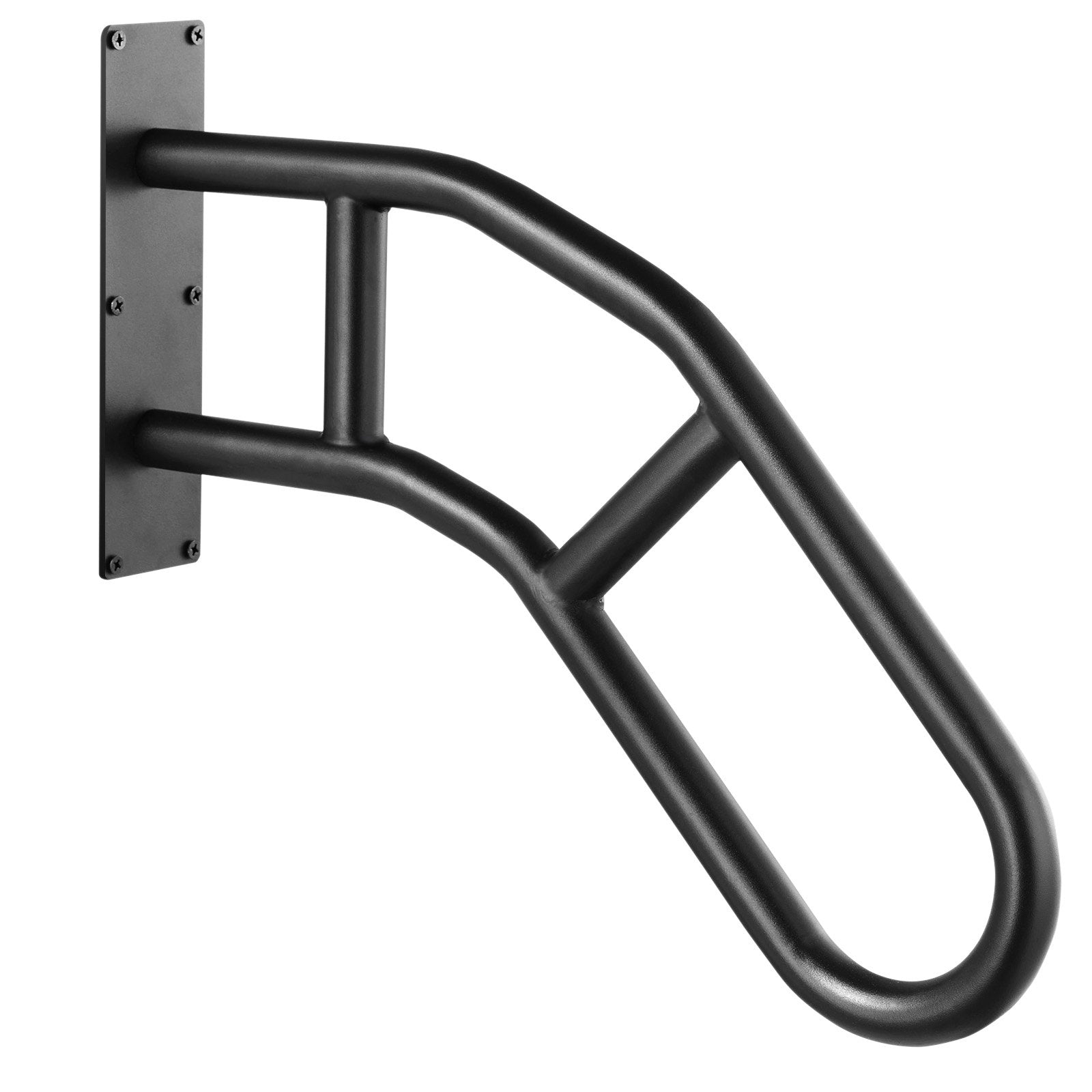 Door Hardware: VEVOR Handrails for Outdoor Steps, 32" Length Wall Mount Safety Railings for 1-3 Steps, U-Shaped Handrail with Matte Black Finished, Stair Handrails for Kids, Elderly, Pregnant Women, Disabled