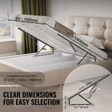 Beds & Bed Frames: VEVOR Bed Lift 59x71 in Compatible Bed Size 154 lbs Load DIY Wall Bed Hardware