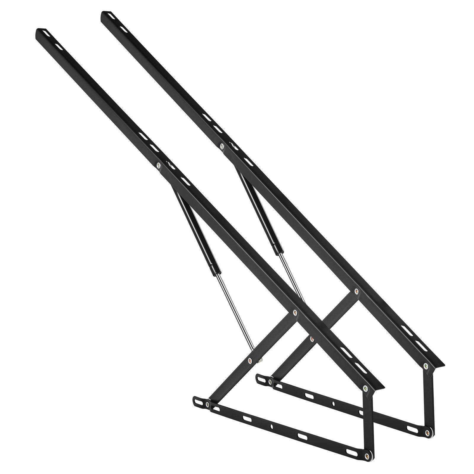 Beds & Bed Frames: VEVOR Bed Lift, 1500x2000mm Compatible Extra-large Size 140kg Load Bearing, DIY Wall Bed Mechanical Hardware Kit Vertical Deluxe, Pneumatic Lever Heavy Duty Support, Folding for Guestroom