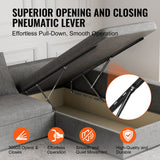 Beds & Bed Frames: VEVOR Bed Lift, 1500x2000mm Compatible Extra-large Size 140kg Load Bearing, DIY Wall Bed Mechanical Hardware Kit Vertical Deluxe, Pneumatic Lever Heavy Duty Support, Folding for Guestroom