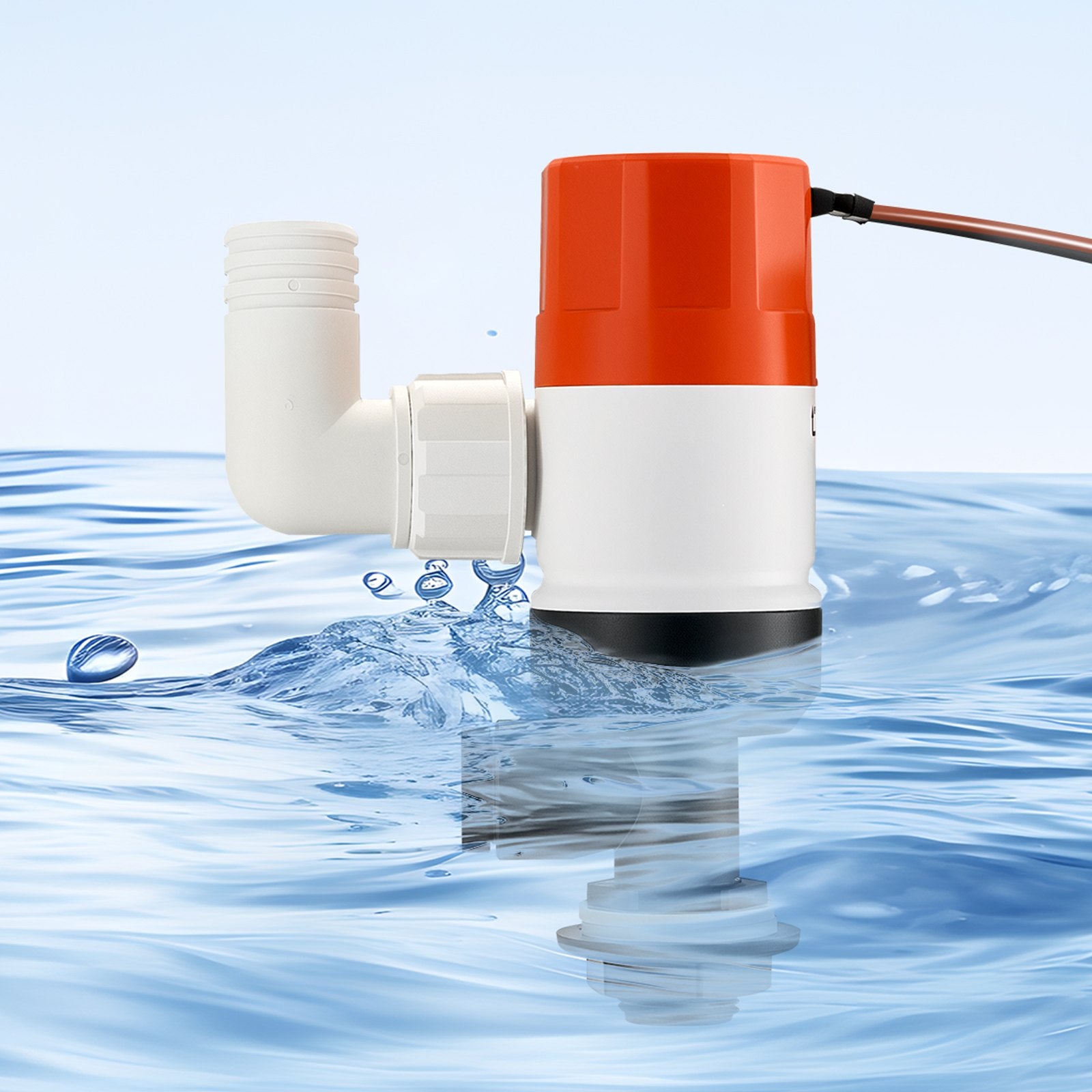 Fuel & Exhaust: VEVOR Livewell Pump for Boat 12V 500 GPH Livewell Aerator Pump Straight 2 Inlets