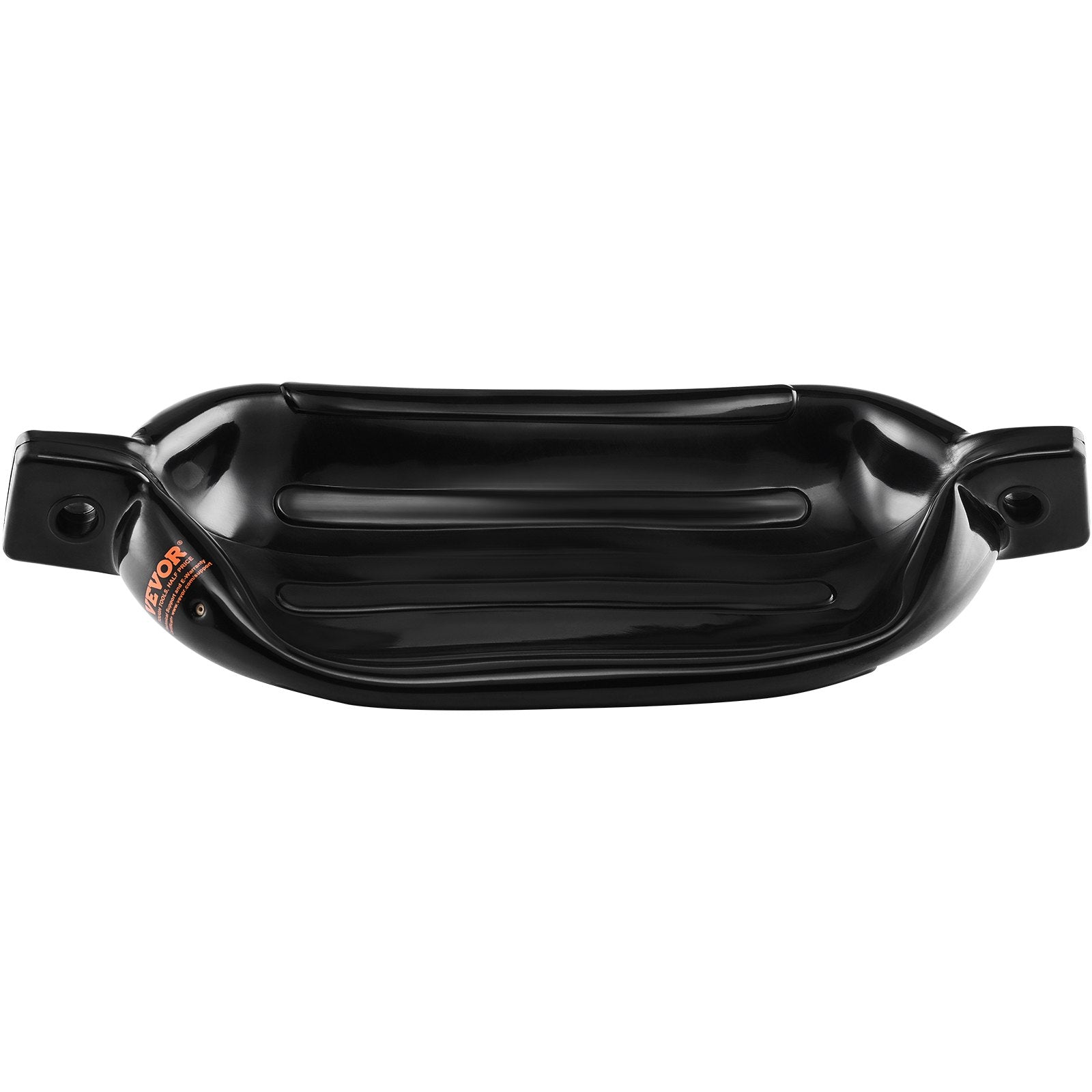 Boating Accessories: VEVOR Boat Fenders, 6.5" x 23" Boat Bumpers for Docking, Inflatable Ribbed Fender with Center Holes, Marine Boat Dock Fender Bumper with Air Pump, 4 Needles and 4 Ropes and Storage Bag, Black