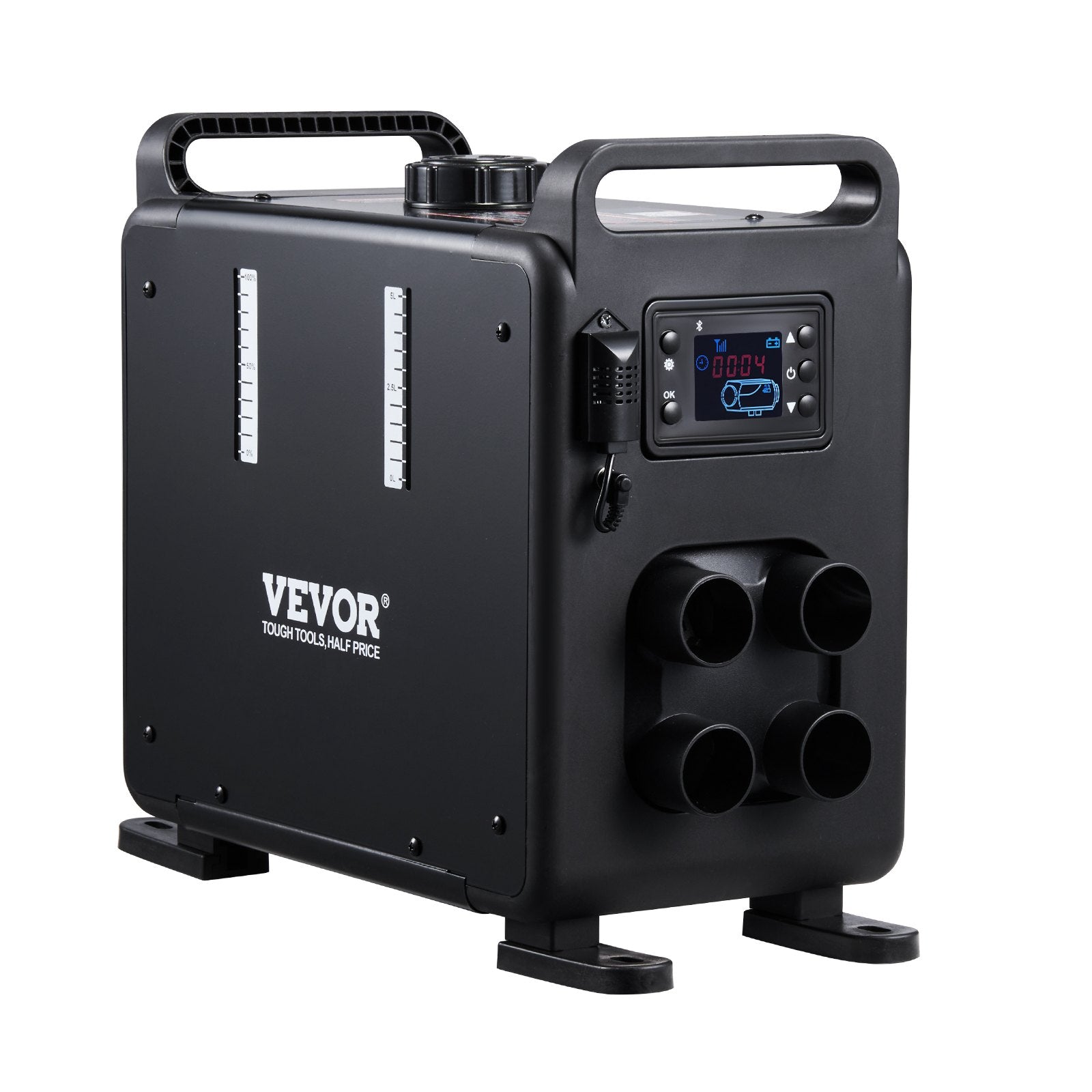 8KW Diesel Heater, 12V/24V All in One Diesel Air Heater, Bluetooth APP Control, Remote Control and Display Screen, CO Alarm, Fast Heating Vertical Portable Diesel Heater for Vehicles, Garage