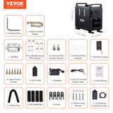 Air Conditioner Accessories: VEVOR 8KW Diesel Heater, 12V/24V All in One Diesel Air Heater, Bluetooth APP Control, Remote Control and Display Screen, CO Alarm, Fast Heating Vertical Portable Diesel Heater for Vehicles, Garage