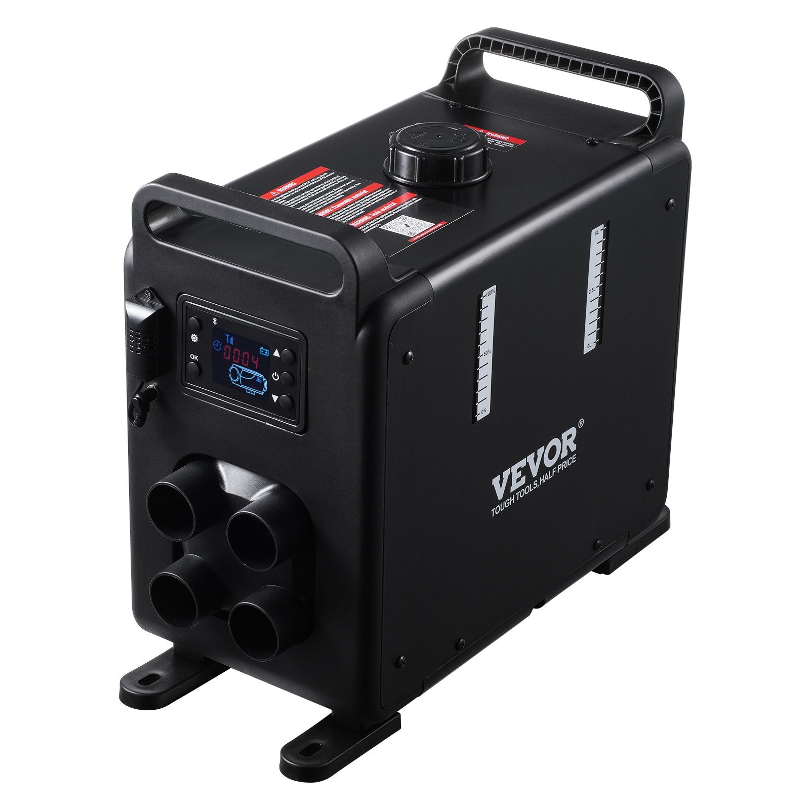 8KW Diesel Heater, 12V/24V All in One Diesel Air Heater, Bluetooth APP Control, Remote Control and Display Screen, CO Alarm, Fast Heating Vertical Portable Diesel Heater for Vehicles, Garage