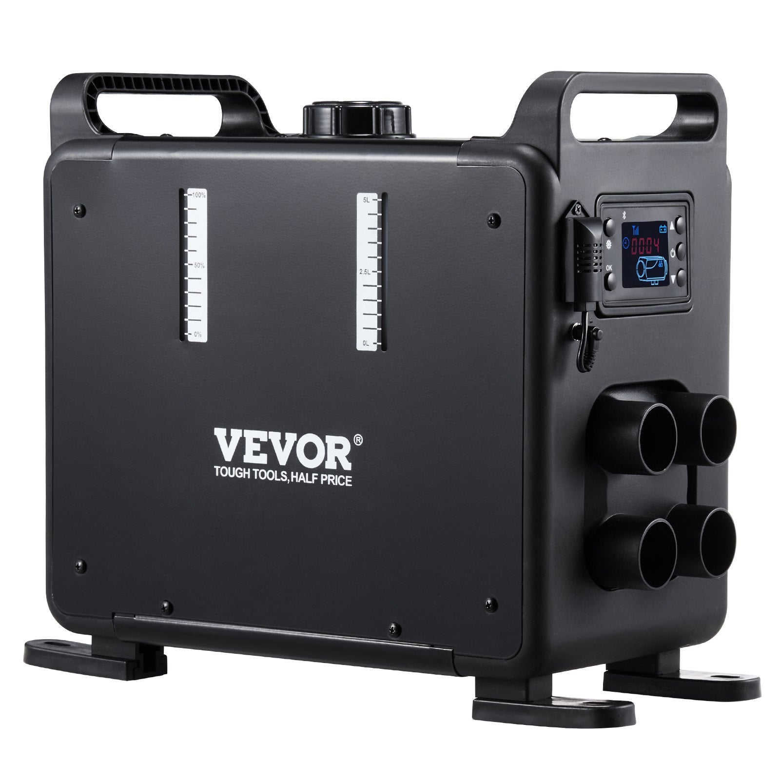 8KW Diesel Heater, 12V/24V All in One Diesel Air Heater, Bluetooth APP Control, Remote Control and Display Screen, CO Alarm, Fast Heating Vertical Portable Diesel Heater for Vehicles, Garage