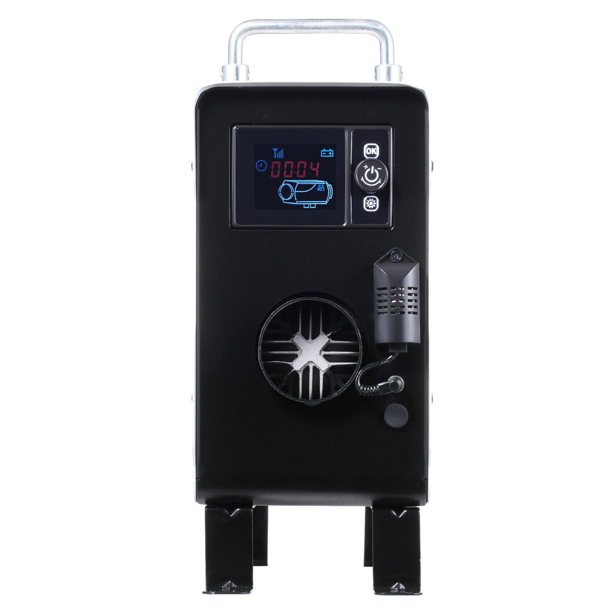 2KW Diesel Heater, 12V/24V All in One Diesel Air Heater, with Bluetooth APP Control, Remote Control and Display Screen, CO Alarm, Fast Heating Portable Diesel Heater for Vehicles and Outdoors