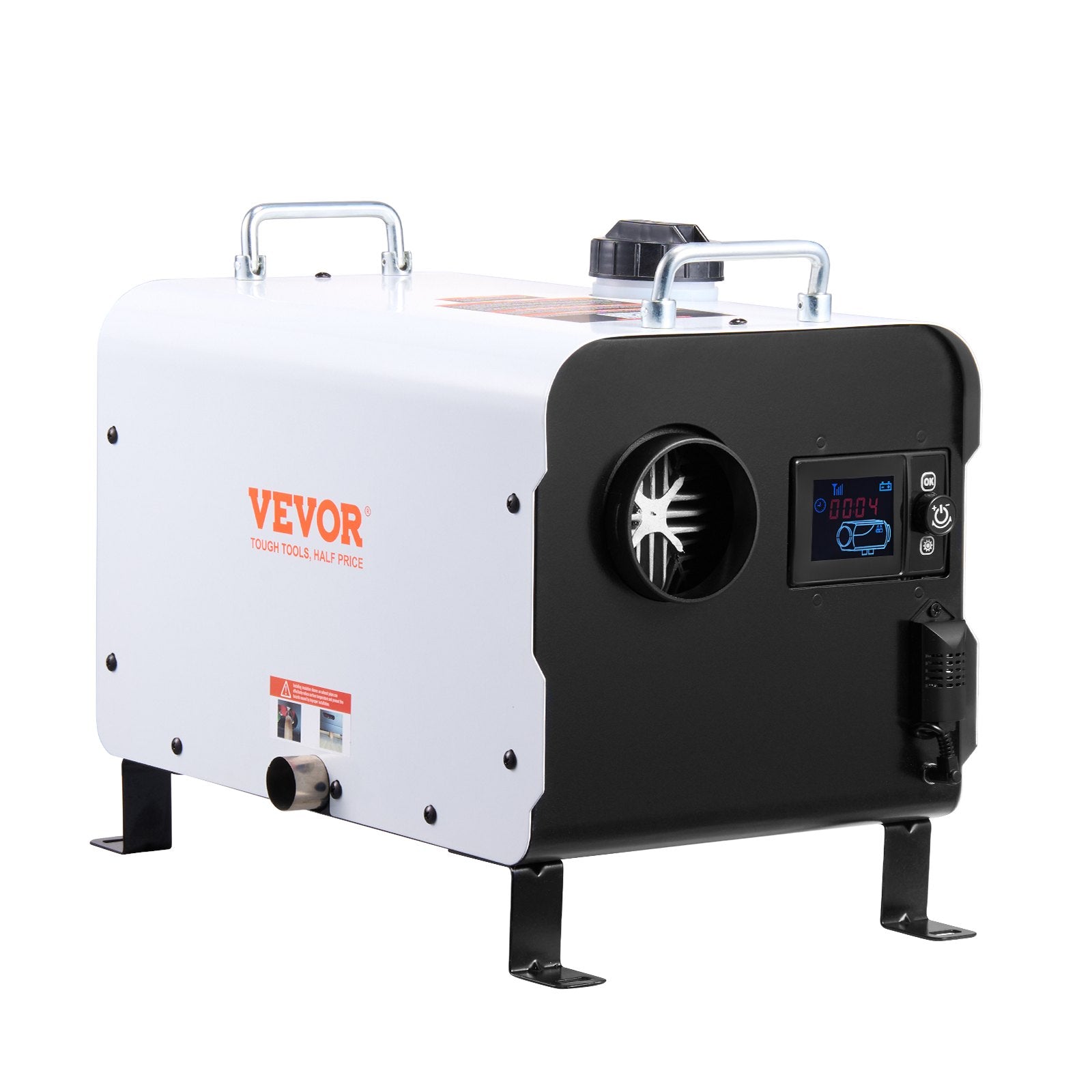8KW Diesel Heater, 12V/24V All in One Diesel Air Heater, with Bluetooth APP Control, Remote Control and Display Screen, CO Alarm, Fast Heating Portable Diesel Heater for Vehicles and Outdoors