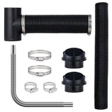 Fuel & Exhaust: VEVOR Diesel Heater Pipe Ducting Set, 3" Extendable Air Duct Hose, 1" Stainless Steel Exhaust Pipe, 2 Air Vents, Tee Air Outlet Connector and Hose Clamps, for 2KW/5KW/8KW Diesel Parking Heaters