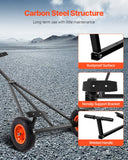 Boating Accessories: 420lbs Boat Trailer Dolly Mover Adjustable Length with 15.7 in Pneumatic Tires