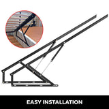 Beds & Bed Frames: VEVOR Pair of 5FT Pneumatic Mechanism Heavy Duty Gas Spring Kit for Box Bed Sofa Storage Space Saving DIY Project Lifter Lift Up Hardware Black