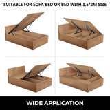 Beds & Bed Frames: VEVOR Pair of 5FT Pneumatic Mechanism Heavy Duty Gas Spring Kit for Box Bed Sofa Storage Space Saving DIY Project Lifter Lift Up Hardware Black
