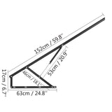 Beds & Bed Frames: VEVOR Pair of 5FT Pneumatic Mechanism Heavy Duty Gas Spring Kit for Box Bed Sofa Storage Space Saving DIY Project Lifter Lift Up Hardware Black