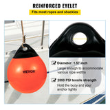 Boating Accessories: VEVOR Boat Buoy Balls, 15"" Diameter Inflatable Heavy-Duty Marine-Grade PVC Marker Buoys, Round Boat Mooring Buoys, Anchoring, Rafting, Marking, Fishing, Orange