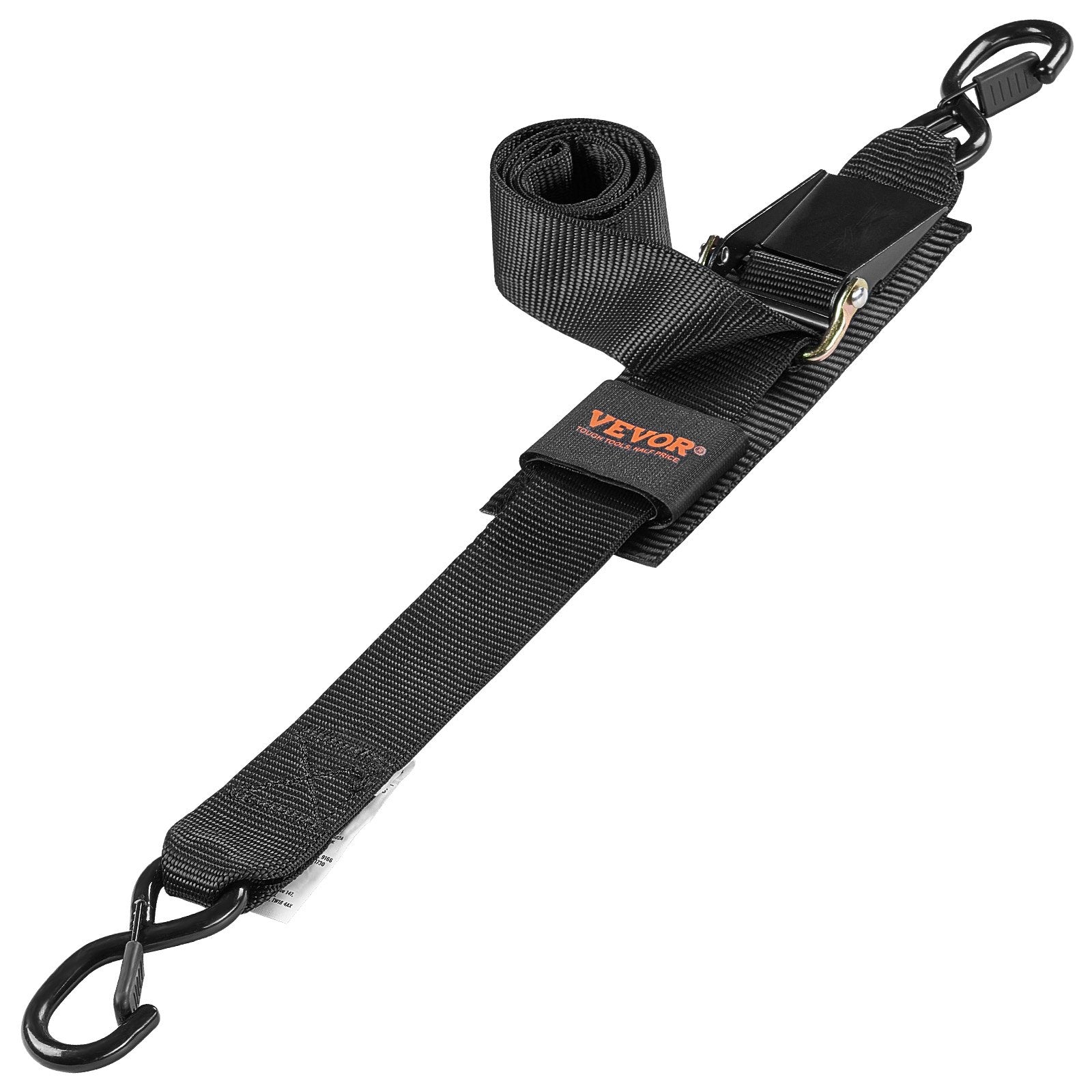 Restraints: VEVOR Retractable Ratchet Straps, 5.08 cm x 121.92 cm Ratchet Tie Down Straps with Security Lock S Hooks, 2 Pack Heavy Duty Ratchet Straps with 680.4 kg Break Strength, for Trailers, Vehicles, Boat