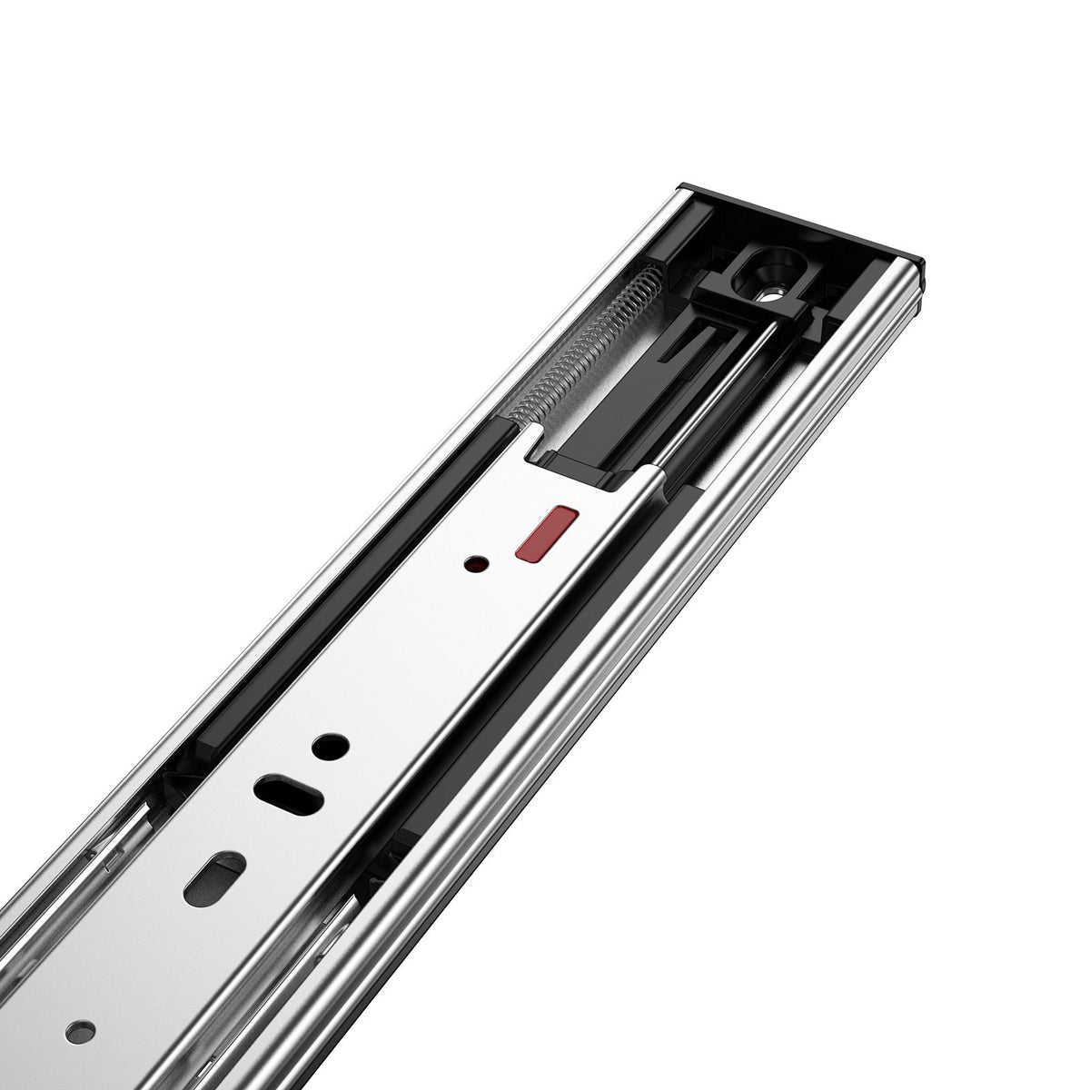 6 Pairs of 609.6mm Drawer Slides Side Mount Rails, Heavy Duty Full Extension Steel Track, Soft-Close Noiseless Guide Glides Cabinet Kitchen Runners with Ball Bearing, 100 Lbs Load Capacity