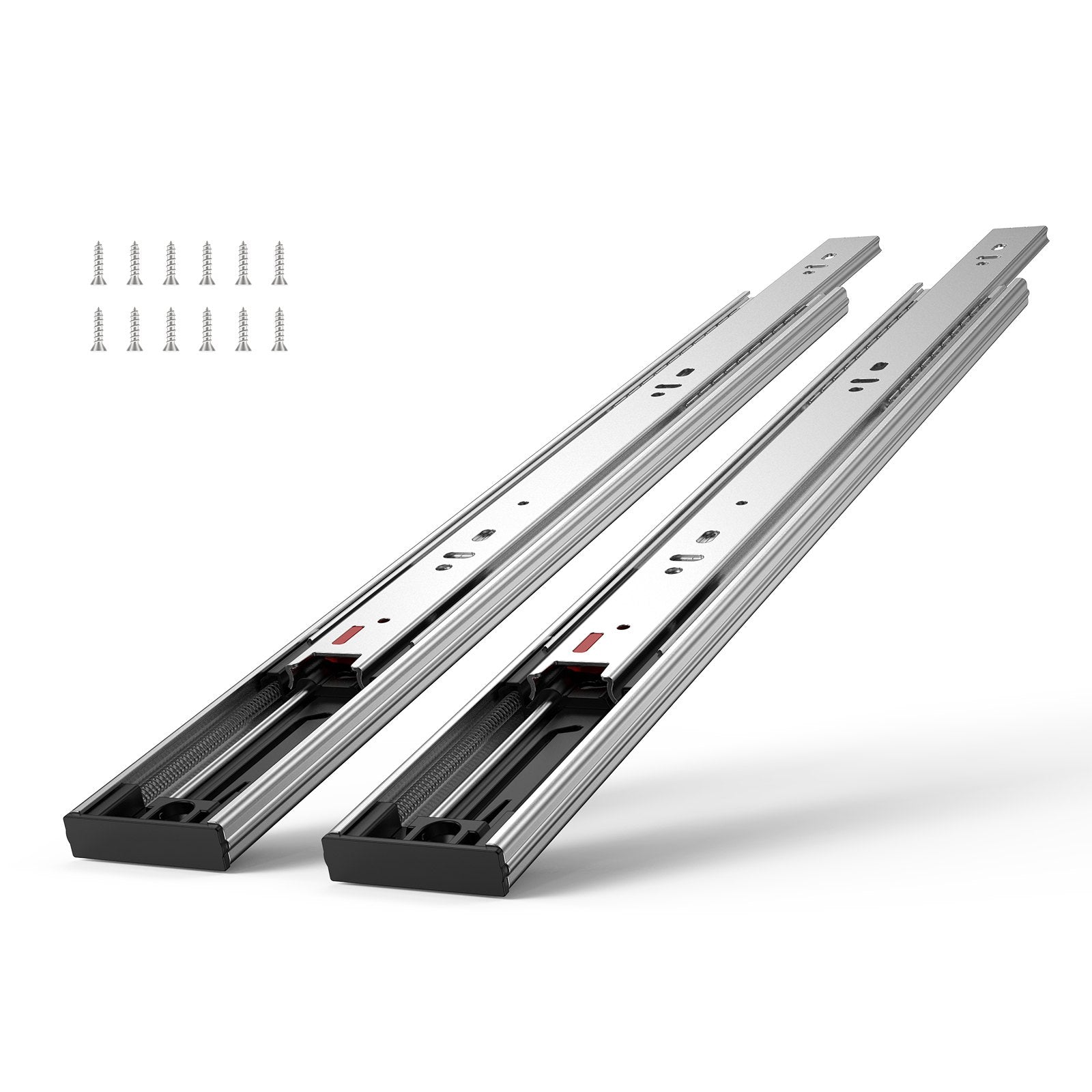 Basketball & Basketball Accessories: VEVOR 6 Pairs of 508mm Drawer Slides Side Mount Rails, Heavy Duty Full Extension Steel Track, Soft-Close Noiseless Guide Glides Cabinet Kitchen Runners with Ball Bearing, 100 Lbs Load Capacity
