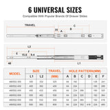 Basketball & Basketball Accessories: VEVOR 6 Pairs of 508mm Drawer Slides Side Mount Rails, Heavy Duty Full Extension Steel Track, Soft-Close Noiseless Guide Glides Cabinet Kitchen Runners with Ball Bearing, 100 Lbs Load Capacity