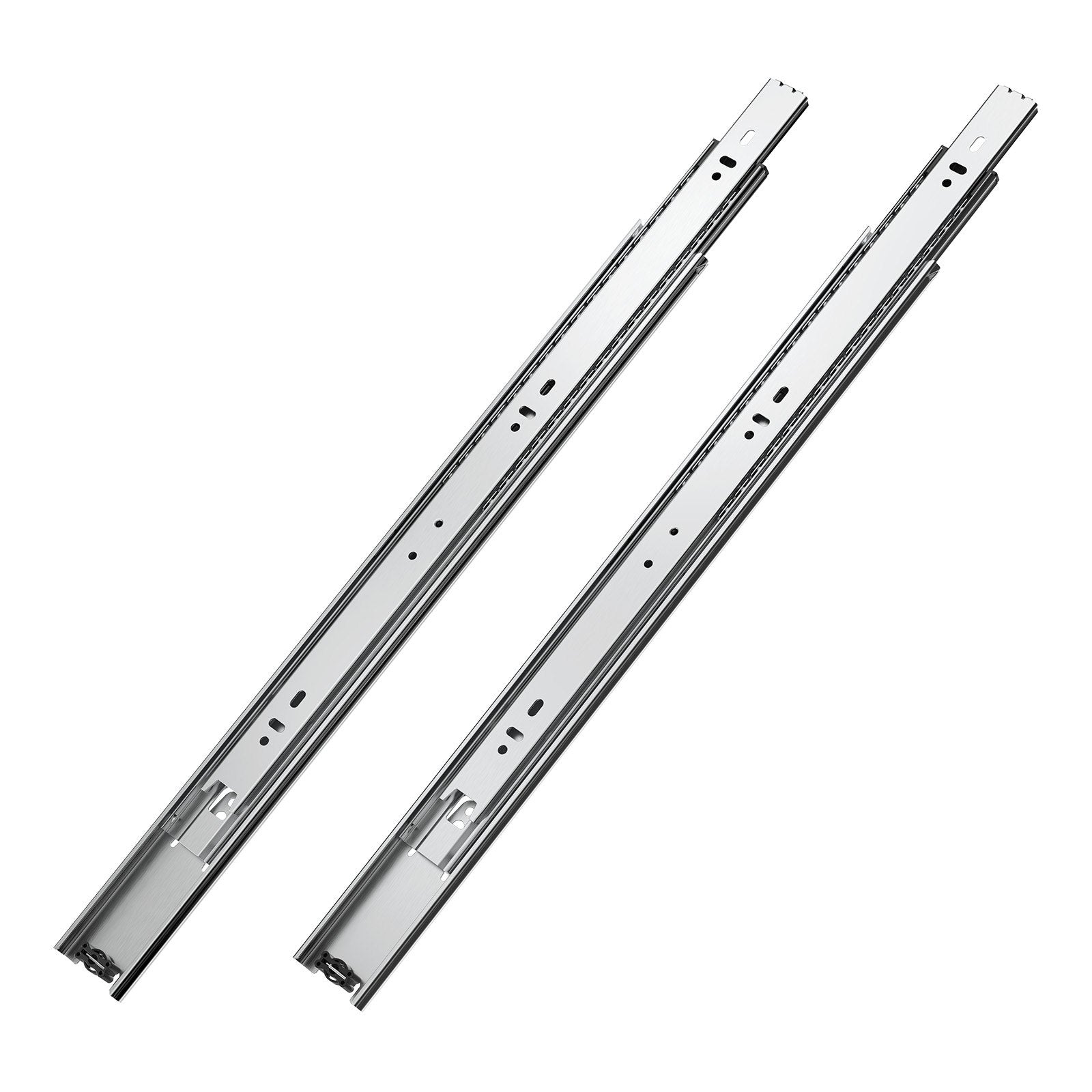 Drawer Slides, 18 inch, 10 Pairs Full Extension Ball Bearing Cabinet Rails, 100 LB Load Capacity Heavy Duty Side Mount Dresser Drawer Slides, Drawer Track Runners for Kitchen DIY Replacement