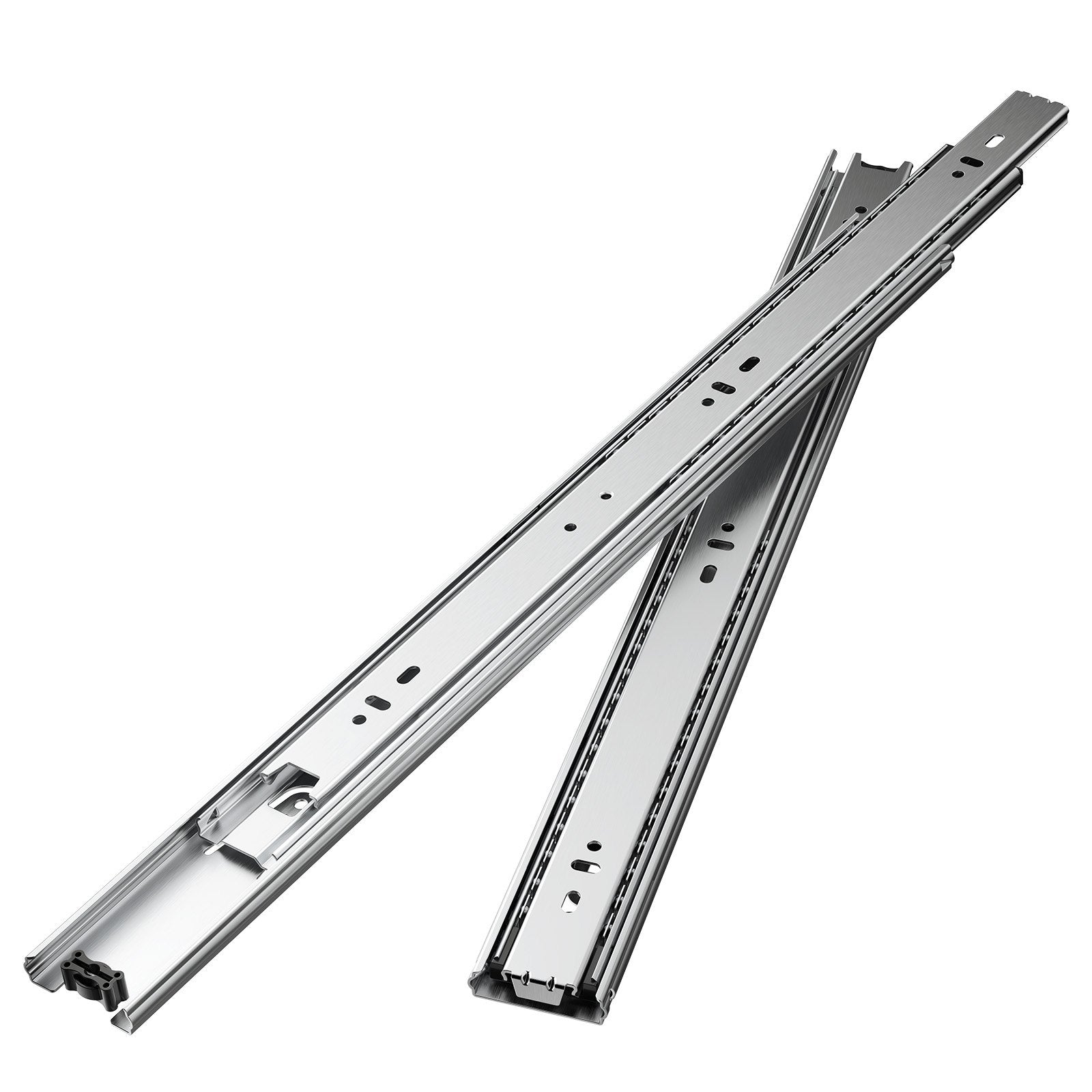Drawer Slides, 18 inch, 10 Pairs Full Extension Ball Bearing Cabinet Rails, 100 LB Load Capacity Heavy Duty Side Mount Dresser Drawer Slides, Drawer Track Runners for Kitchen DIY Replacement
