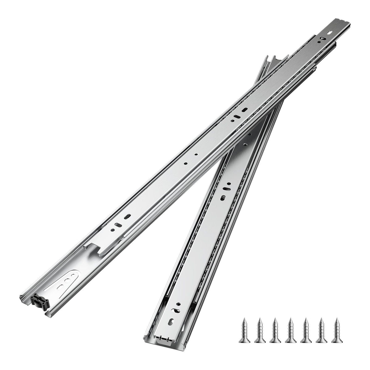 Drawer Slides, 20 inch, 10 Pairs Full Extension Ball Bearing Cabinet Rails, 100 LB Load Capacity Heavy Duty Side Mount Dresser Drawer Slides, Drawer Track Runners for Kitchen DIY Replacement