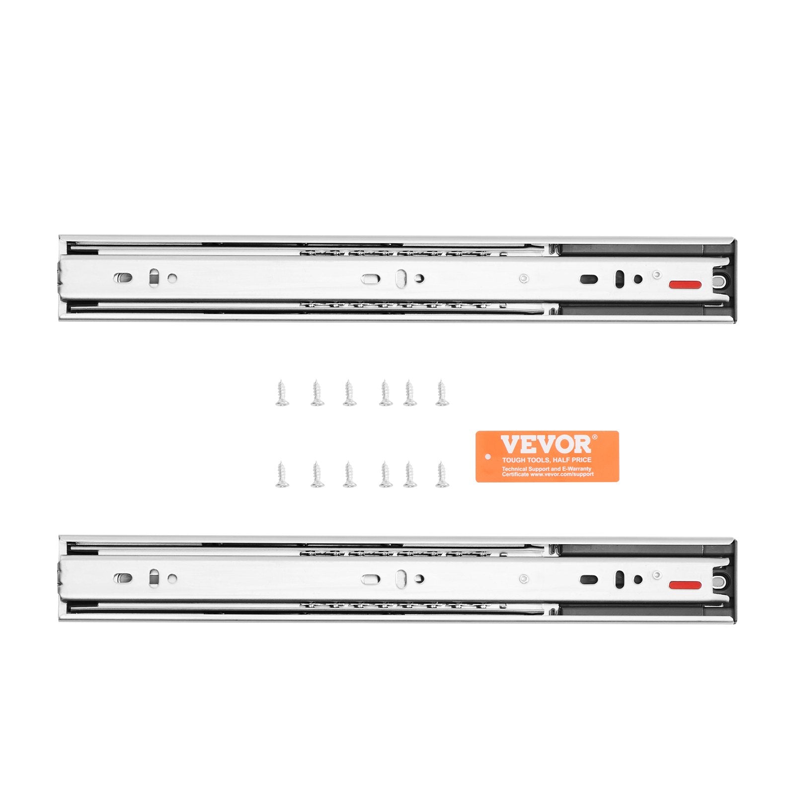 Basketball & Basketball Accessories: VEVOR 10 Pairs of 406.4mm Drawer Slides Side Mount Rails, Heavy Duty Full Extension Steel Track, Soft-Close Noiseless Guide Glides Cabinet Kitchen Runners with Ball Bearing, 100 Lbs Load Capacity