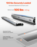Kitchen & Bathroom DIY: VEVOR Drawer Cabinet Slides Side Mount 22 inch 10 Pairs 100 LB Load Replacement