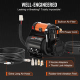 Fuel & Exhaust: VEVOR Onboard Air Compressor Kit 150PSI Offroad Air Compressor Portable Tire Inflator Heavy Duty 3.5CFM Air Pump for Jeep SUV 4x4 Vehicle Compatibility with Air tools, Air horns, Lockers