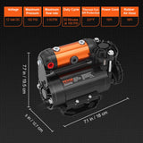Fuel & Exhaust: VEVOR Onboard Air Compressor Kit 150PSI Offroad Air Compressor Portable Tire Inflator Heavy Duty 3.5CFM Air Pump for Jeep SUV 4x4 Vehicle Compatibility with Air tools, Air horns, Lockers