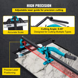 Cutters: VEVOR Tile Cutter 47in Cutting Tool w/ Laser Guide Single Rail Double Brackets