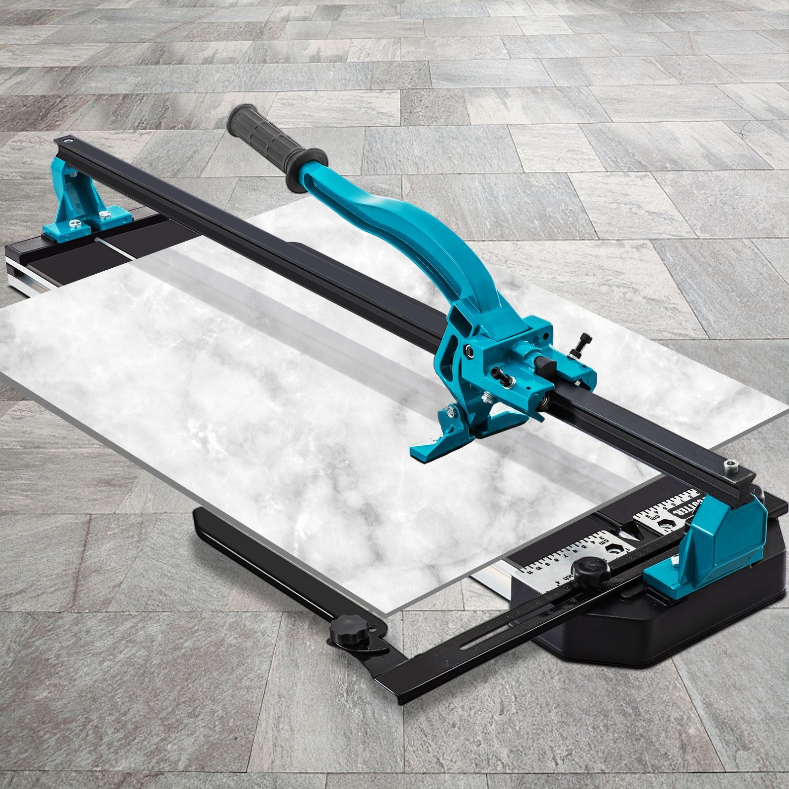 Cutters: VEVOR Tile Cutter 24in Cutting Tool w/ Laser Guide Single Rail Double Brackets