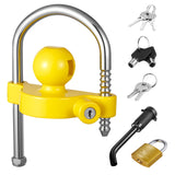 Tool Blades: VEVOR Trailer Hitch Lock Kit, Fits for 46 mm, 50.8 mm, 58.7 mm Couplers, Heavy-Duty Anti-Theft Trailer Ball Lock with Keys, Prying-Resistant, Adjustable Height Design for RVs, Boats, Trailers