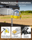 Tool Blades: VEVOR Trailer Hitch Lock Kit, Fits for 46 mm, 50.8 mm, 58.7 mm Couplers, Heavy-Duty Anti-Theft Trailer Ball Lock with Keys, Prying-Resistant, Adjustable Height Design for RVs, Boats, Trailers