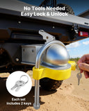 Tool Blades: VEVOR Trailer Hitch Lock Kit, Fits for 46 mm, 50.8 mm, 58.7 mm Couplers, Heavy-Duty Anti-Theft Trailer Ball Lock with Keys, Prying-Resistant, Adjustable Height Design for RVs, Boats, Trailers