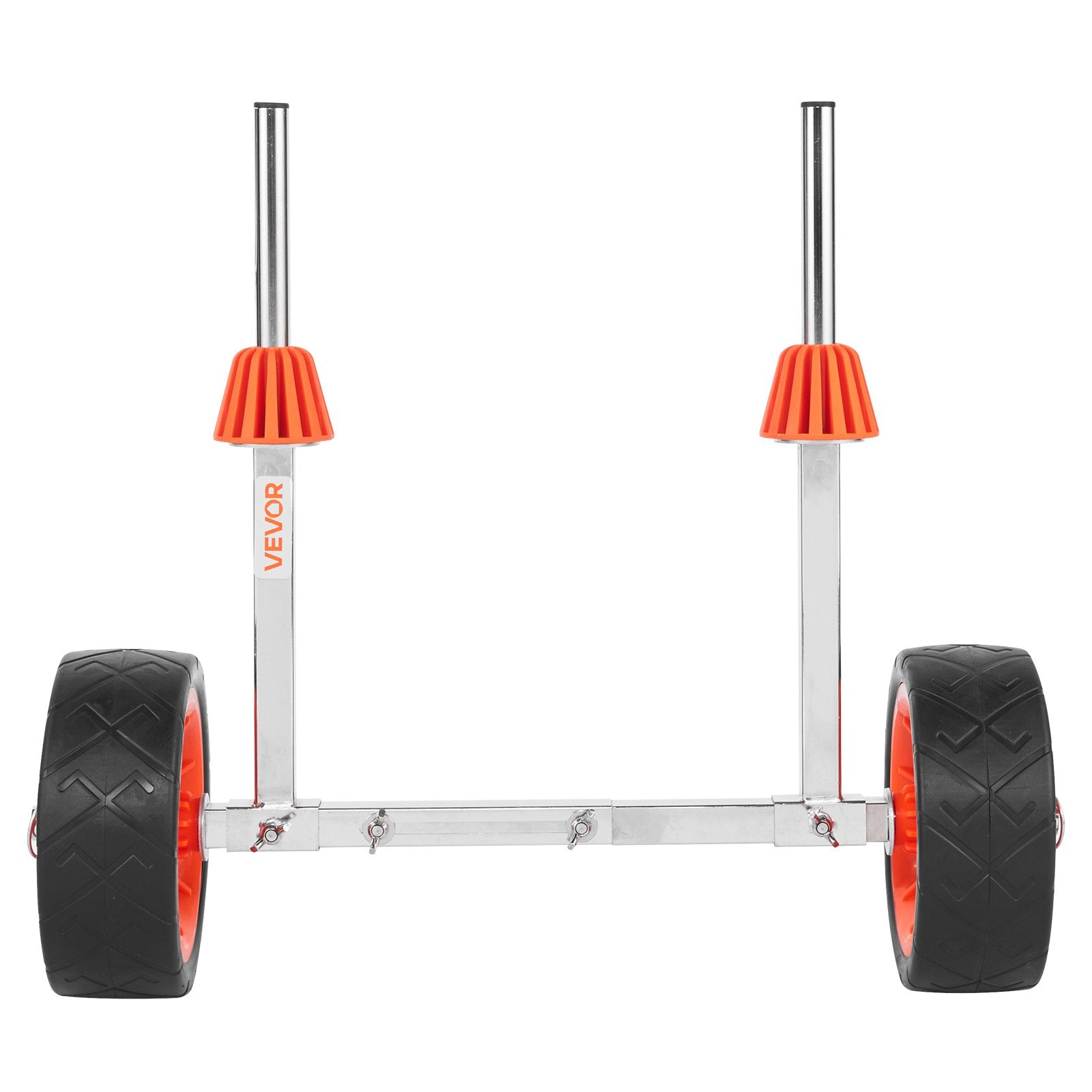Canoes & Kayaks: VEVOR Kayak Cart, 113.4 kg Load Capacity, Canoe Cart Dolly with 19.1 cm Solid Rubber Tires & Kickstand, Assembles & Disassembles Within Seconds, Paddle Board Trolley for Kayaks, Canoes, Paddleboards