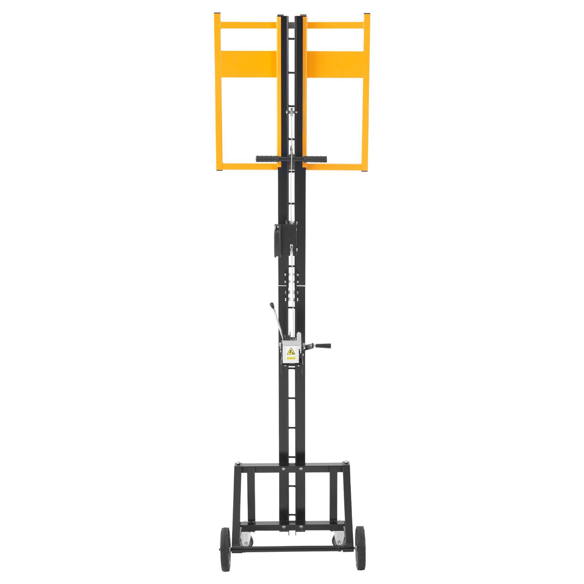 Drywall Lift, Heavy-Duty 68 kg Sheetrock Hoist for Wall Installation, One Person Drywall Installation, 1219x4878 mm Max. Panel Vertical Lifter with Wheels, Easy Transport (Yellow)