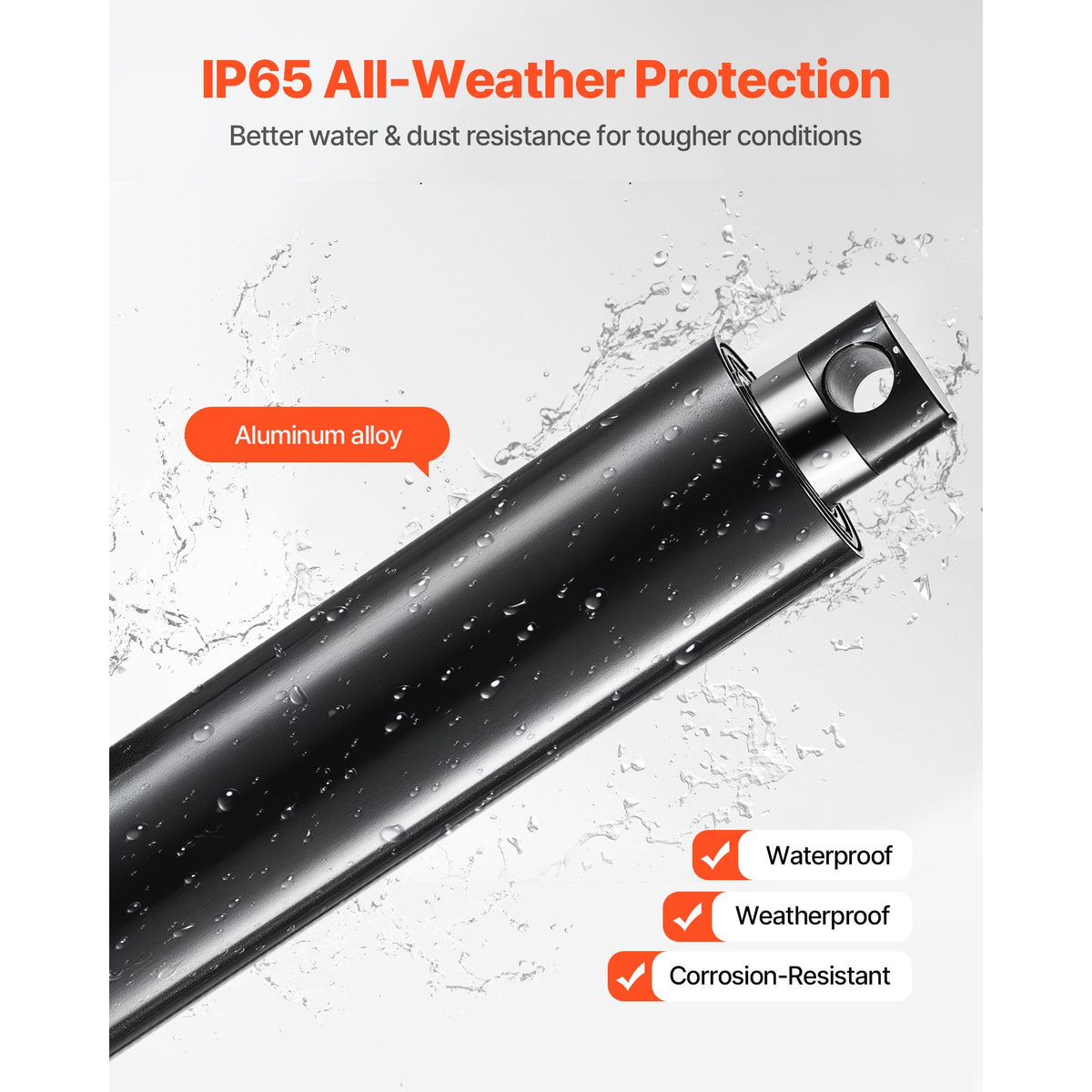 12V Linear Actuator, 150mm Stroke Ultra Heavy-Duty 9000N Linear Motion Actuator, IP65-Rated 5mm/s with Mounting Brackets for Industrial Machinery Vessels, Heavy Lifting Systems