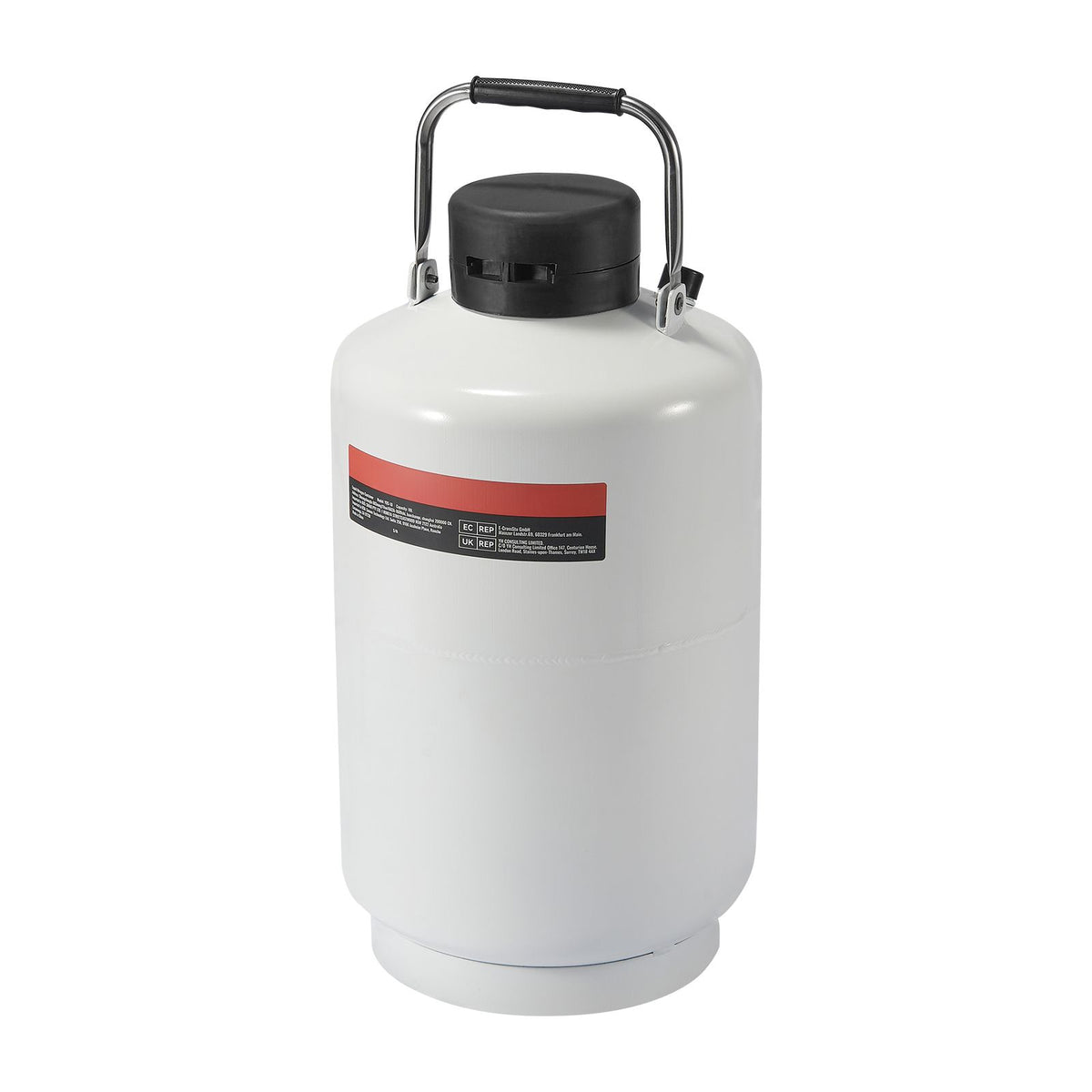 Liquid Nitrogen Tank, 10 L Aluminum Alloy Liquid Nitrogen Container, LN2 Tank Dewar with 6 Canisters and Carry Bag with Straps, Cryogenic Tank for Beauty Industry, Semen Preservation, Scientific