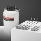 Food Storage: VEVOR Liquid Nitrogen Tank, 3 L Aluminum Alloy Liquid Nitrogen Container, LN2 Tank Dewar with 6 Canisters and Carry Bag with Straps, Cryogenic Tank for Beauty Industry, Semen Preservation, Scientific