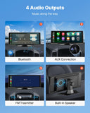Radios: VEVOR Car Stereo Radio CarPlay Touchscreen 254 mm Apple Android Auto Bluetooth