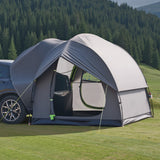 Bath Mats & Rugs: VEVOR SUV Tent for Camping, 8FT L x 8FT W, Waterproof PU2000mm Spacious Double Layer Design for 5-8 Person, SUV Camping Tent with Mesh Windows, Includes Rainfly & Storage Bag, for Outdoor Activities